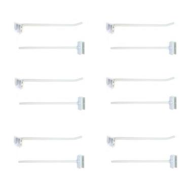 Imagem de Gancheira Simples Lx 25 Cm Branco Kit 12 - Amapá