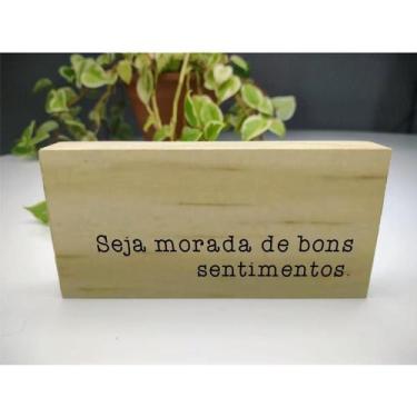 Imagem de Enfeite Para Rack Ou Estante Placa Com Frases Decorativas - LU JPDECOR