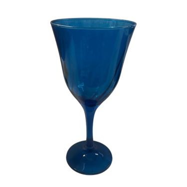 Imagem de Taça Vinho Lírio Cor Azul Super Luxo 330 ml  - Vidro