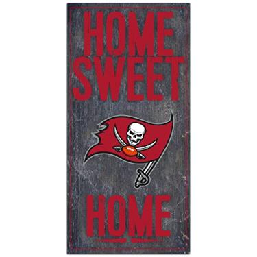 Imagem de Fan Creations - Placa de madeira Tampa Bay Buccaneers - Home Sweet Home 15 x 30 cm