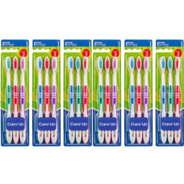 Imagem de Combo 6 Pack c/3 Escova Dental POP Cerda Media Cor Sortida - Multi