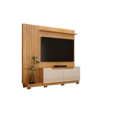 Imagem de Estante Home Santiago para Tv até 80 Polegadas Cinamomo Off White Vald
