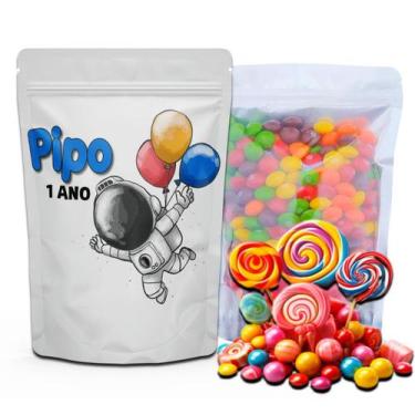 Imagem de Kit Festa Com 5 Saquinhos Em Pé 12x19cm Vários Temas - Mundo da Bina, 