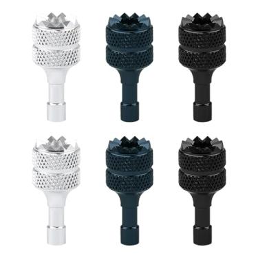 Imagem de 6 PCS Drone Controller Sticks, Detachable Aluminum Alloy Drone Joysticks Sticks Compatible with DJI Mini 3 Pro/Mini 4 Pro/Air 3/Mavic 3 Pro RC & RC 2 Replacement Accessories(Silver, Black, Blue)