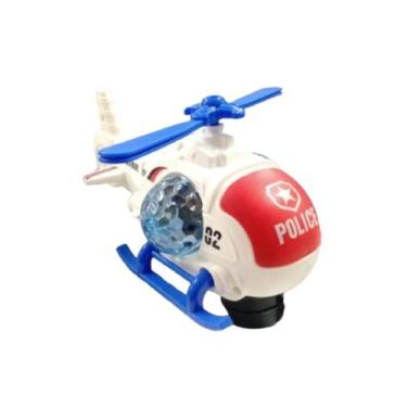 Imagem de Brinquedo Helicóptero Spray Hélice Solta Fumaça Com Luz  e Som - BO DA