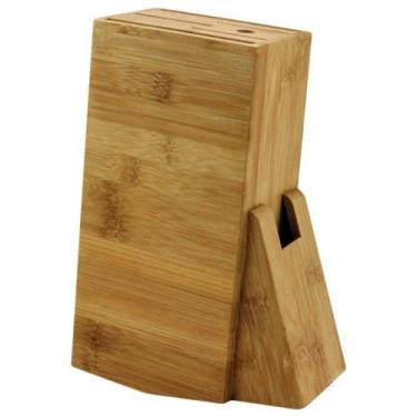 Imagem de Porta facas em bambu natural suporte para facas 9 Cavidades Utensílios