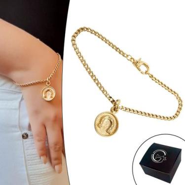 Imagem de Pulseira Corrente Feminina Pingente Ferradura Semijoia - GRANADO ACESS