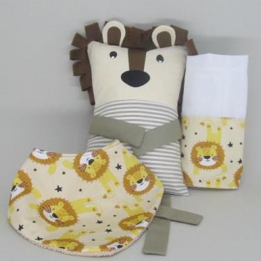 Imagem de Kit Bebê Leão Naninha - Feitas de Pano, Laranja