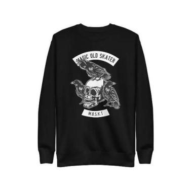 Imagem de Moletom Moskt  skate logo, Preto, P