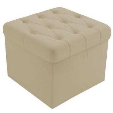 Imagem de Puf Baú Capitonê 51 cm - CASA RENOVO