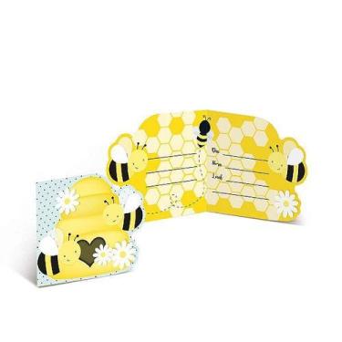 Imagem de Convite - Festa Abelhinha - 08 unidades - Cromus - Rizzo Festas - Crom