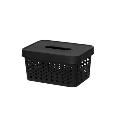 Imagem de Caixa organizadora 2 litros com tampa para armazenamento Objetos Armár