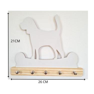 Imagem de Porta chave  organizador  decorativo em madeira cachorro - HOUSE DECOR