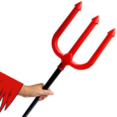 Imagem de Tridente Garfo Diabinha Capetinha Fantasia Halloween Festa - LePlastic
