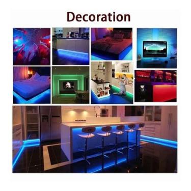 Imagem de Fita Led 5050 Rgb de 5m com Controle pelo App Bluetooth + Fonte - ZEM