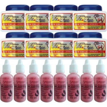 Imagem de Revenda Kit Pés e Mãos 8 Gotinha + 8 Creme Sebo de Carneiro - San Jull