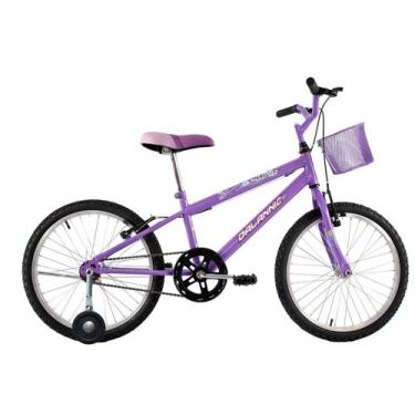 Imagem de Bicicleta Infantil Aro 20 + Rodinha Feminina Passeio - Dalannio Bike, 