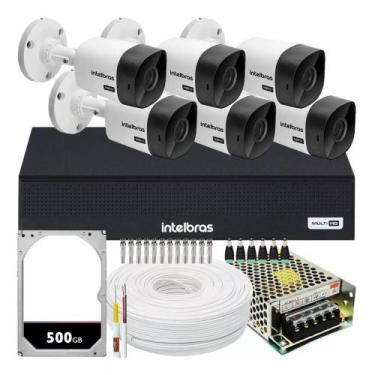 Imagem de Kit Cftv 6 Câmeras Segurança Intelbras Dvr 8 Canais Com Hd