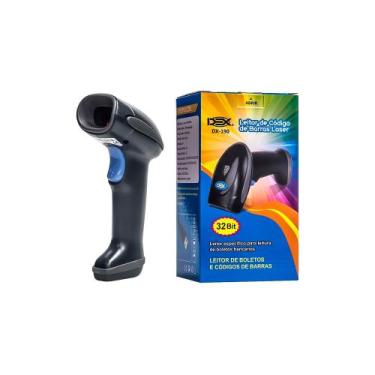 Imagem de Leitor De Codigo De Barras E Boletos Dex Laser Usb Dx-190 32 Bit - Fea
