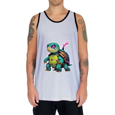 Imagem de Camiseta Regata Tshirt Animais Cyberpunk Tartarugas Réptel 2 - Enjoy S