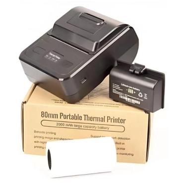 Imagem de Mini Impressora Portátil Bluetooth Térmica 80mm Usb Android MTP8 - Gol