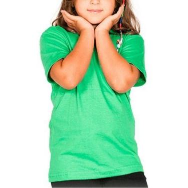 Imagem de Roupa De Criança Infantil Menina Menino Básica Lisa Camiseta - Vesttua