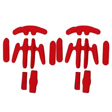 Imagem de Acolchoamento de Capacete, Acolchoamento de Capacete de Futebol, Inserções de Acolchoamento de Capacete Com Gancho e Laço para Bicicleta Elétrica (Tamanho uniforme)