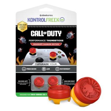 Imagem de KontrolFreek Call Of Duty Deadshot Edition Performance Thumbsticks Para Xbox Series X (Xbx) E Xbox One (Xb1) | 1 Alto, 1 Médio | Vermelho/Amarelo