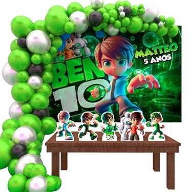 Imagem de Kit Decoração Personalizado Festa de Aniversário Infantil BEN 10 3D