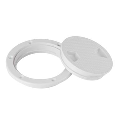 Imagem de Tampa de Convés Arredondada Em ABS Marinho para Inspeção Hatch Yacht RV Acessórios para Barcos Tampa Branca de 6 Polegadas Com Design Forte e Durável para Fabricação Profissional