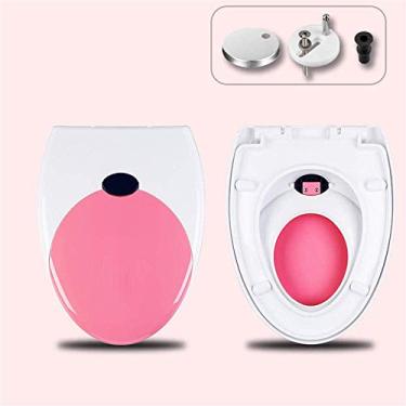 Imagem de Assento sanitário para pais e filhos Conjunto de assento sanitário infantil adulto 2 em 43 Assento sanitário com fechamento suave e tampa de vaso sanitário ideal em formato quadrado de liberação