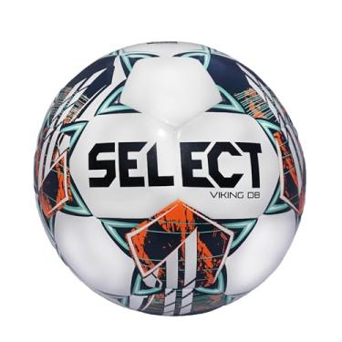 Imagem de SELECT Bola de futebol Viking DB, branca/azul-petróleo/laranja V24, tamanho 4