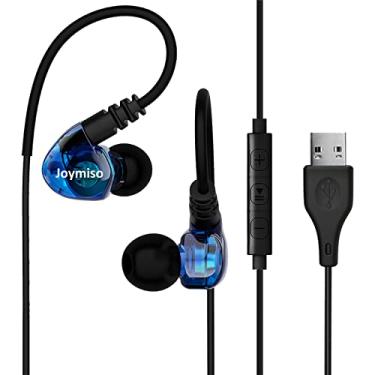 Imagem de Fones de ouvido USB com microfone para PC, laptop, cabo longo de 1,8 m, fones de ouvido USB com fio, para computador, desktop, MacBook PS4, PS5, chamadas de trabalho, jogos, fones de ouvido