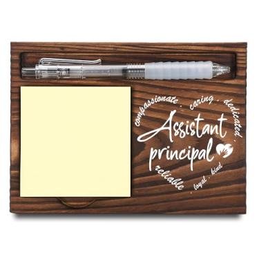 Imagem de Presentes de assistente principal, presentes de agradecimento de assistente, presentes de agradecimento, suporte de notas adesivas, dispensador de notas post-it para mesa, porta-notas de madeira e