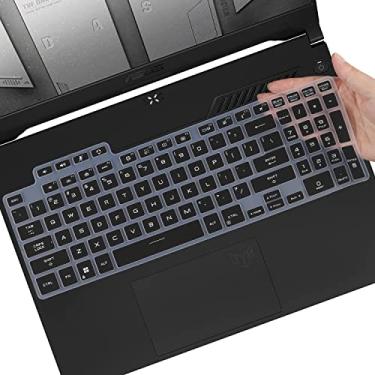 Imagem de Capa de teclado para laptop gamer ASUS TUF A15 A16 2025 FA608UP FA607PI/PV/NS/XS/XT FA507UI/UV/UU FA507RC/RE/RM/RR, TUF F15 A17 F17 FA707RC FX707ZC/VV/VV/VR. U/ZV/ZZ U (NÃO SERVE PARA A15 FA507RC/RE