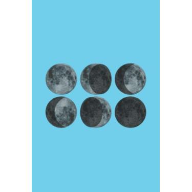 Imagem de Moon Phase Notebook: Sky Blue Paperback Matte Finish Lined Journal, 120 Pages, 6 x 9, Gift For Thinkers, List Makers and Doers (Moon Phase Journal)