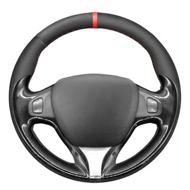 Imagem de MEWANT Capa de volante costurada para Renault Clio 4 Captur Renault Samsung QM3 2012 2013 2014-2015 2016 / Acessórios para volantes Renault Clio 4 Captur Renault Samsung QM3