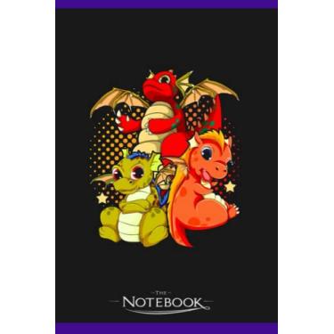 Imagem de Notebook: Mythical Animal Fantasy Creature Cute Dragon: Notebook Diary, Lined College Ruled Paper| Planner, 6x9, 120 Lined Pages College Ruled Paper