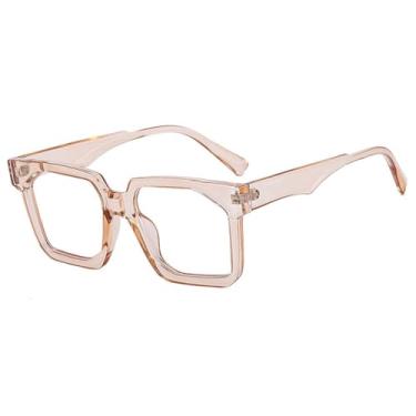 Imagem de HCPIHF Armação de óculos feminina transparente, armação vintage masculina, 7, tamanho único