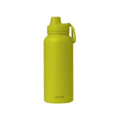 Imagem de Gocase Garrafa Fresh Térmica Para Água em Aço Inoxidável, Bebida Quente por até 12hrs ou Fria por até 24hrs - 950ml (Lemon)