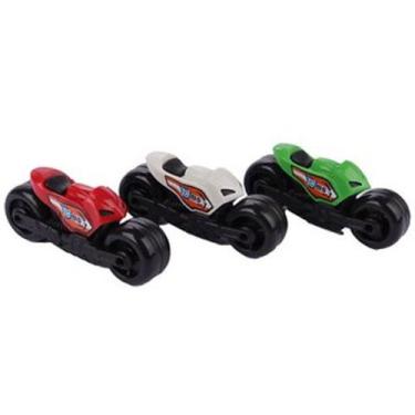 Imagem de Brinquedo Moto de Plástico 3 Peças Roda Livre Color   - 56284 - ARK Br