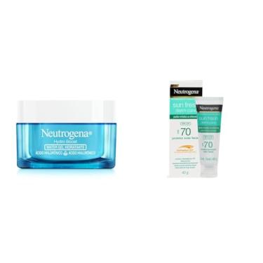 Imagem de Kit Neutrogena Hidratante Facial Hydro Boost Water Gel 50g + Sun Fresh Protetor Solar Facial FPS 70 40g