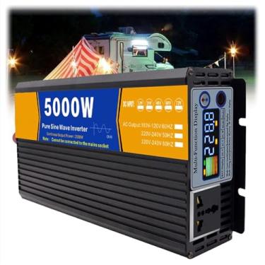 Imagem de Inversor de onda senoidal pura de 5000 W DC12V/24V/48V/60V/72V Off-Grid Inversor de energia solar 12V para 110V Conversor de baixa frequência Inversor de energia para,72v to 220v