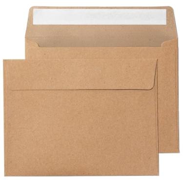 Imagem de Pack It Chic - Envelopes Kraft A2 (110 unidades) Envelopes autoadesivos para convites, criação de cartões, fotos, cartões RSVP e cartões comemorativos