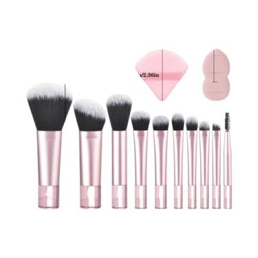 Imagem de Kit de 10 Pincel de Maquiagem Mini Portátil - Ideal para Viagem, 13 PC