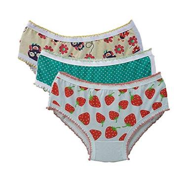 Imagem de Calcinha Infantil Kit 3 Peças 100% Algodão (P)