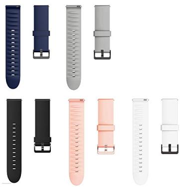 Imagem de Pulseira de relógio inteligente Cubitt Viva Pro, pulseira de silicone Lamshaw de substituição macia com fivela de aço inoxidável compatível com relógio inteligente Cubitt Viva Pro, Viva, Aura Pro,