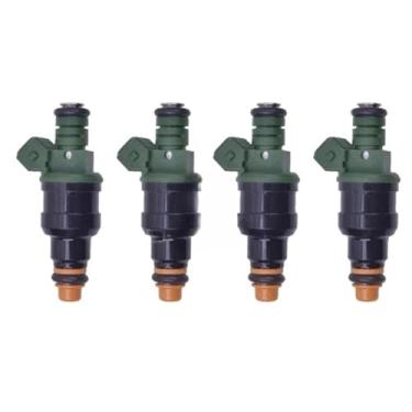 Imagem de 4x Injetor de combustível OE 0280150905 compatível para VW Corrado Golf II 1.8 88-91 Estilo de carro Bico de injeção do motor Injetor de combustível Válvula bico Novo
