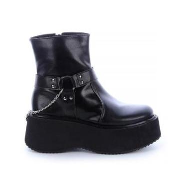 Imagem de Bota Coturno Plataforma Lívia Preto-Feminino