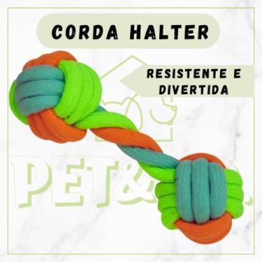 Imagem de Corda Mordedor para Cachorro Halter Resistente - Pet&Co